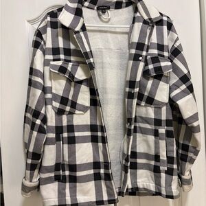 Black & White Plaid Shacket